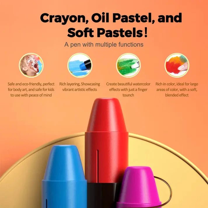 Grove Jumbo Crayons | Easy-Hold Non-Toxic Coloring Set for Toddlers 
