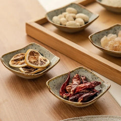 Hand-Painted Rustic Ceramic Plates Set – Unique Earthy Brown and Grey Glaze for Artisan Dining 