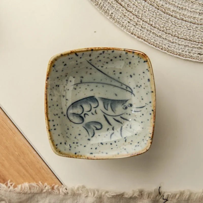Hand-Painted Rustic Ceramic Plates Set – Unique Earthy Brown and Grey Glaze for Artisan Dining 