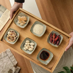Hand-Painted Rustic Ceramic Plates Set – Unique Earthy Brown and Grey Glaze for Artisan Dining 