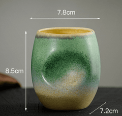 Handcrafted Ceramic Coffee and Tea Cup with Unique Glaze – Ergonomic Design for Comfort 