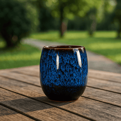 Handcrafted Ceramic Coffee Cups with Elegant Marble Finish – Set of 4 or Single Mugs, 175 ML, Unique Patterns 