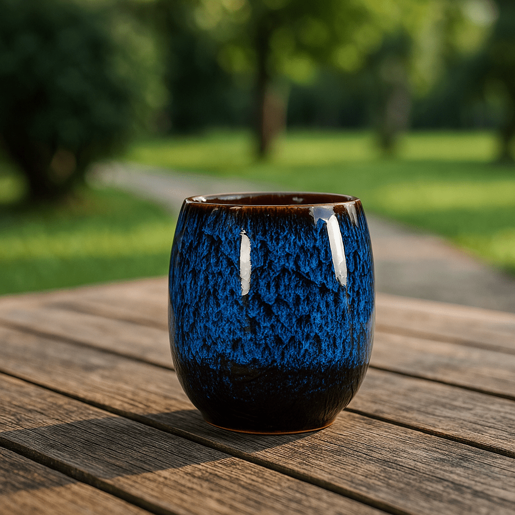 Handcrafted Ceramic Coffee Cups with Elegant Marble Finish – Set of 4 or Single Mugs, 175 ML, Unique Patterns 