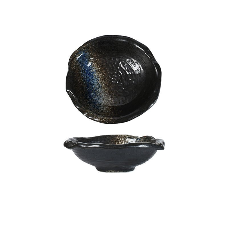Handcrafted Ceramic Serving Bowl, 8.7 Inch Glossy Rustic Finish Pasta and Fruit Bowl 