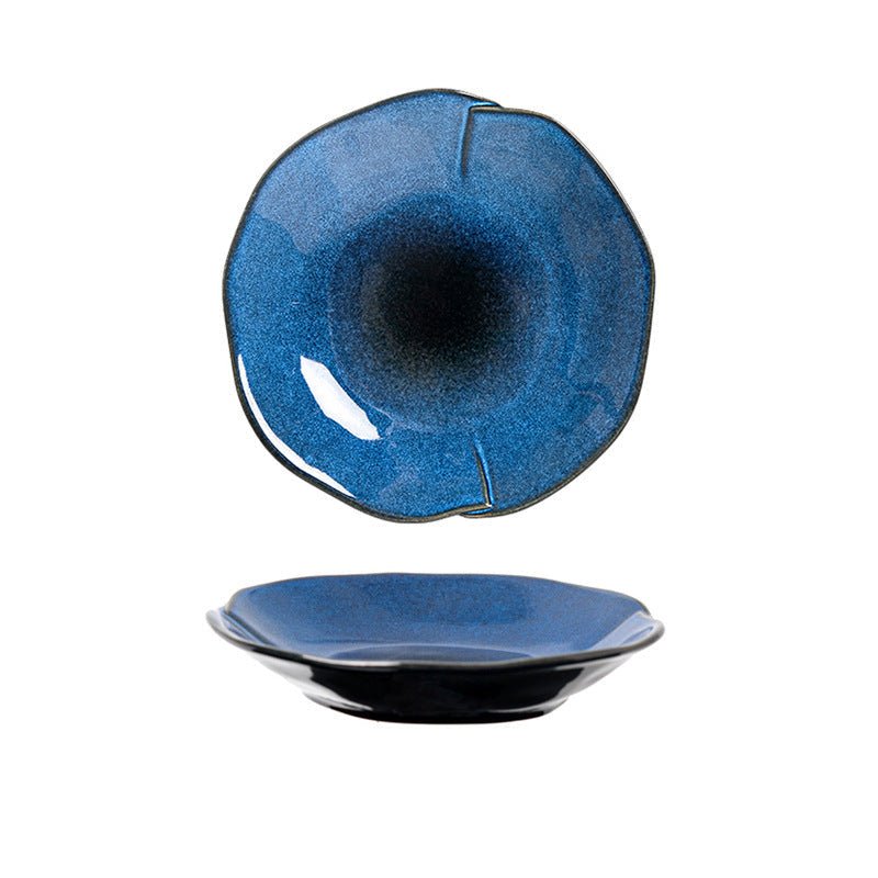 Handcrafted Reactive Glaze Plates – Unique Artisan Design for Stunning Table Presentation 