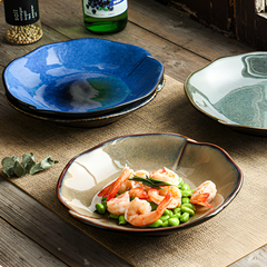Handcrafted Reactive Glaze Plates – Unique Artisan Design for Stunning Table Presentation 
