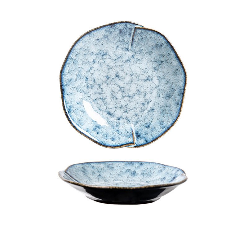 Handcrafted Reactive Glaze Plates – Unique Artisan Design for Stunning Table Presentation 