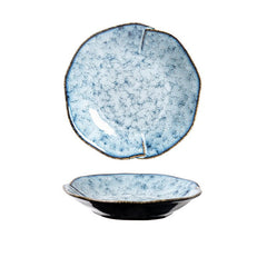 Handcrafted Reactive Glaze Plates – Unique Artisan Design for Stunning Table Presentation 