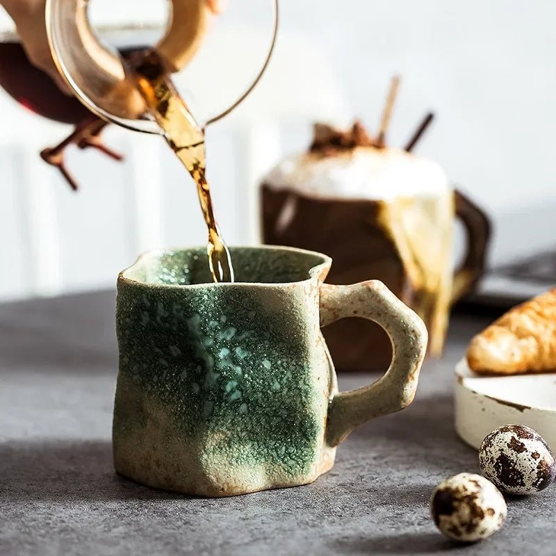 Handcrafted TerraVibe Mug – Unique 300ml Ceramic Cup for Coffee, Tea, and Cocoa 