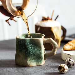 Handcrafted TerraVibe Mug – Unique 300ml Ceramic Cup for Coffee, Tea, and Cocoa 
