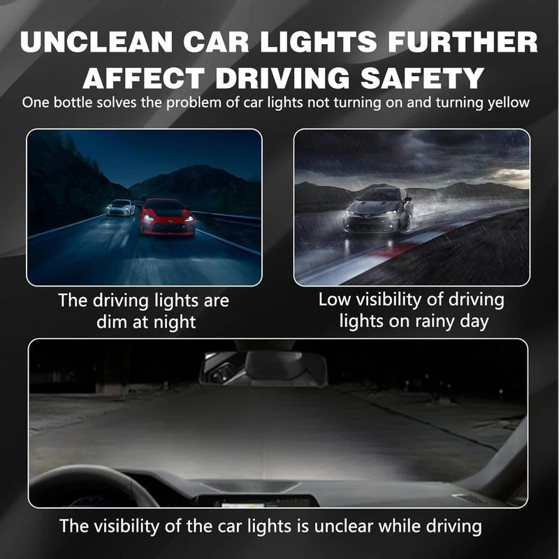 Headlight Restoration  — One Spray Renewal, Instantly Restoring Driving Confidence and Safety Shield 