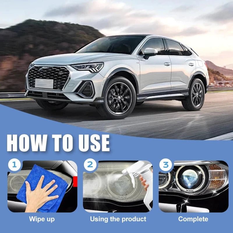 Headlight Restoration  — One Spray Renewal, Instantly Restoring Driving Confidence and Safety Shield 