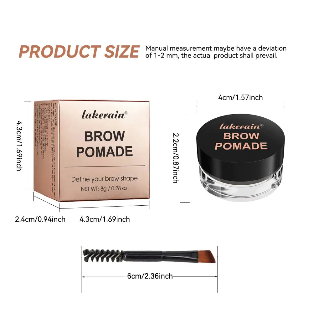 ibcccndc Waterproof Eyebrow Pomade Gel with Brush, 6 Shades dylinoshop