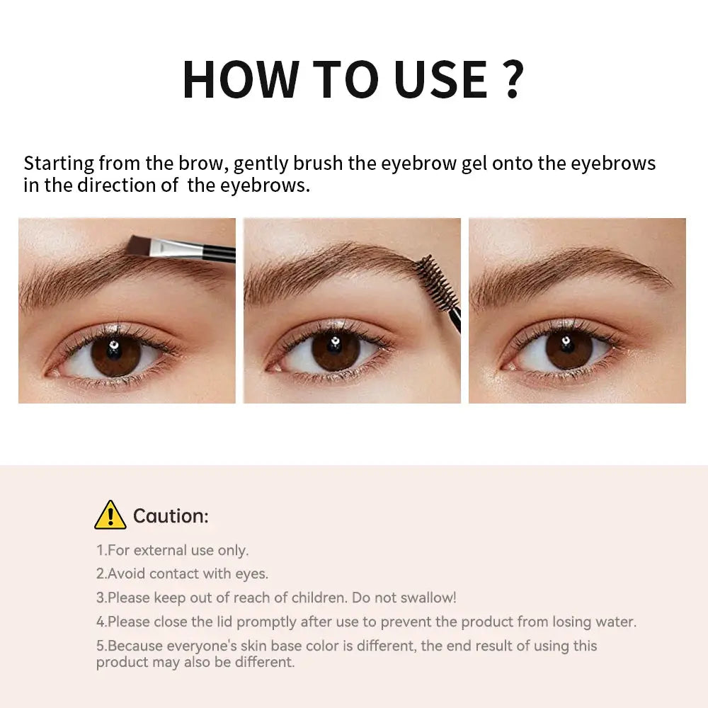 ibcccndc Waterproof Eyebrow Pomade Gel with Brush, 6 Shades dylinoshop