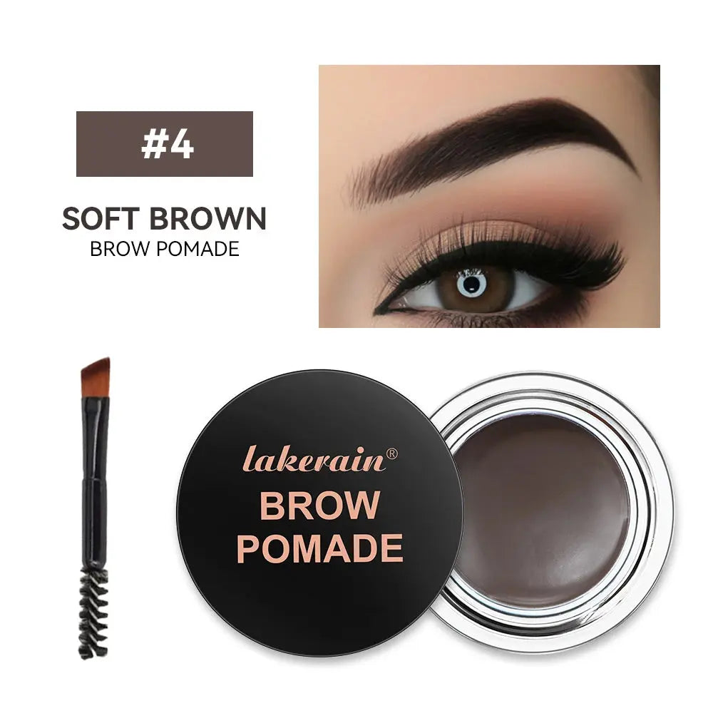 ibcccndc Waterproof Eyebrow Pomade Gel with Brush, 6 Shades dylinoshop