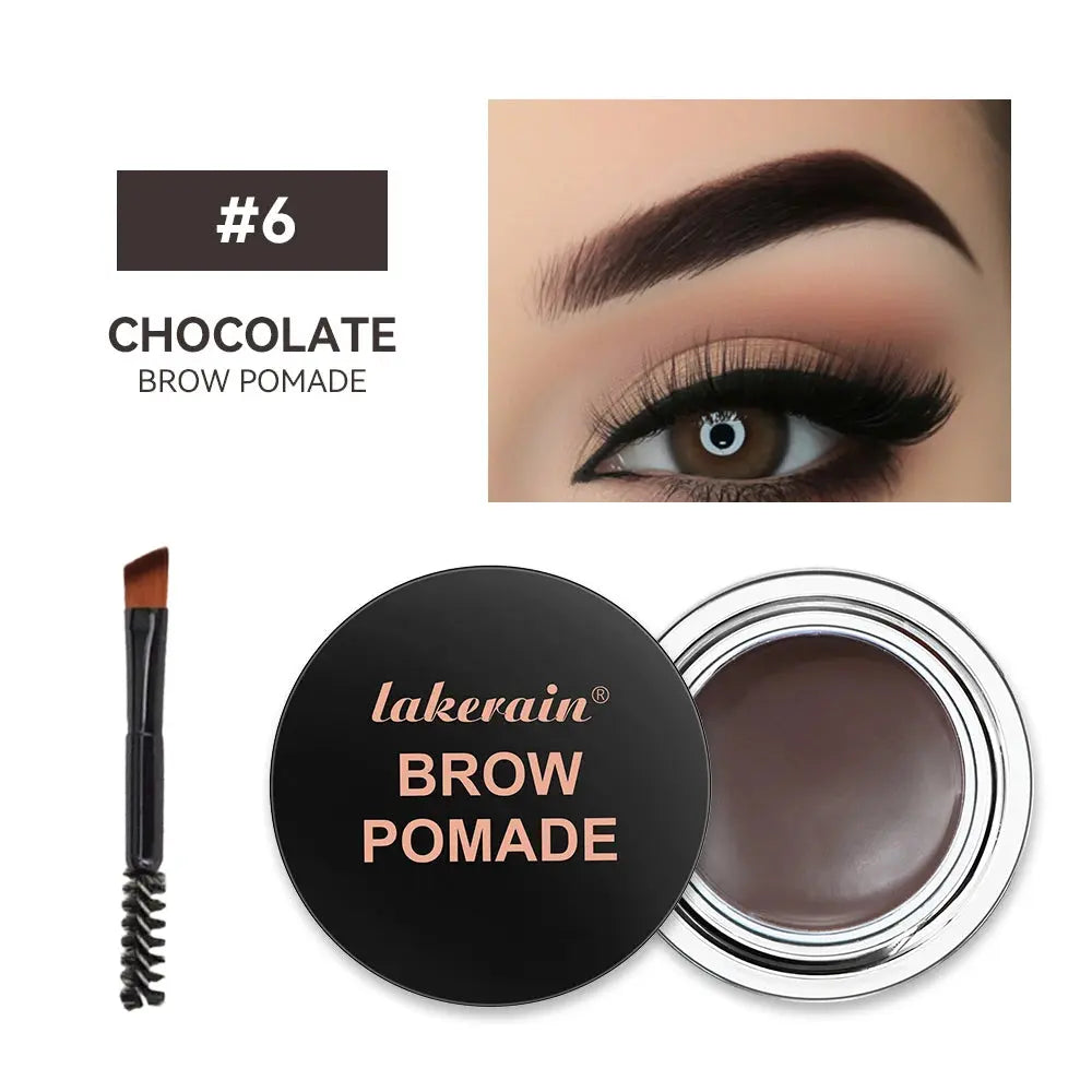 ibcccndc Waterproof Eyebrow Pomade Gel with Brush, 6 Shades dylinoshop