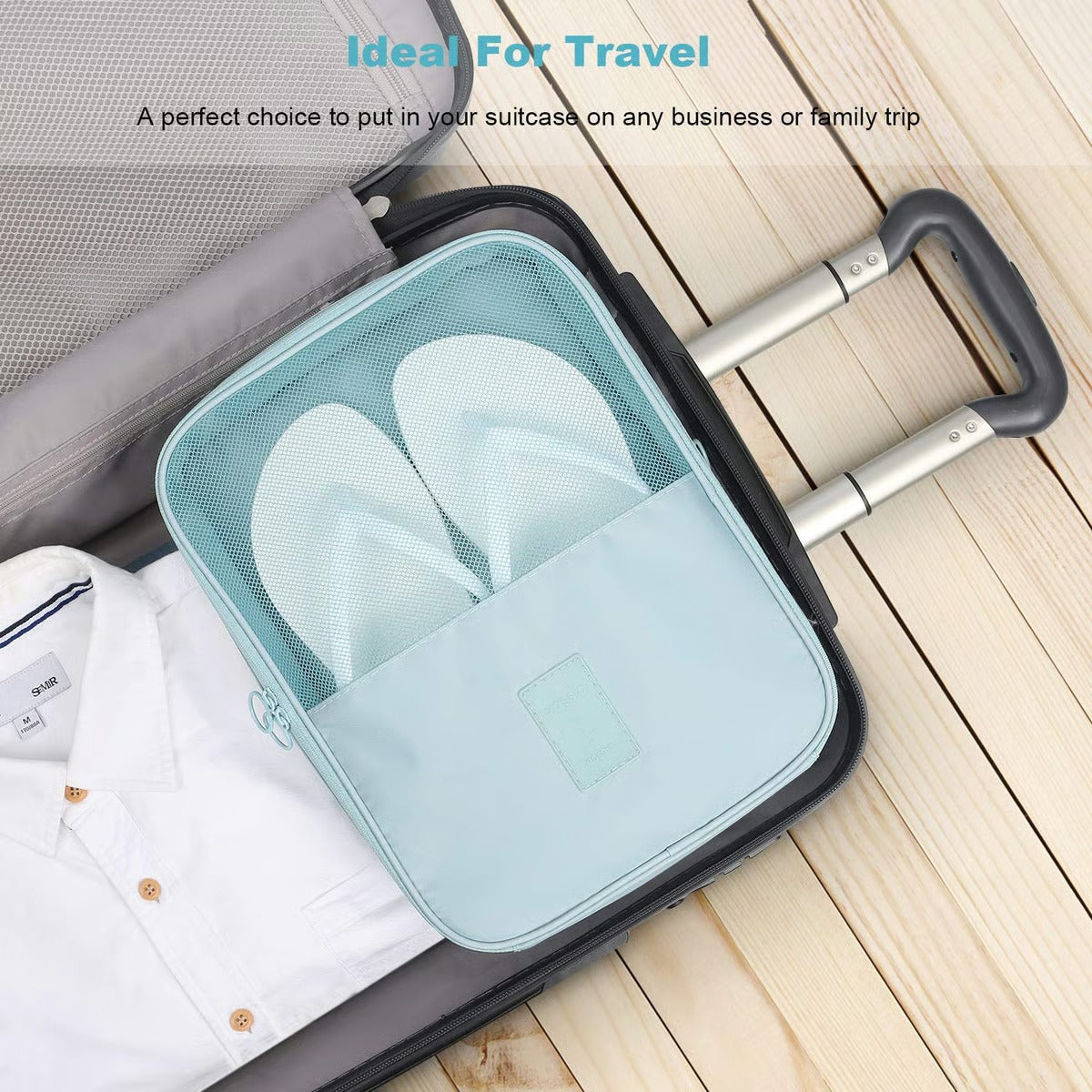Travel Shoe Bag for 3 Pairs 