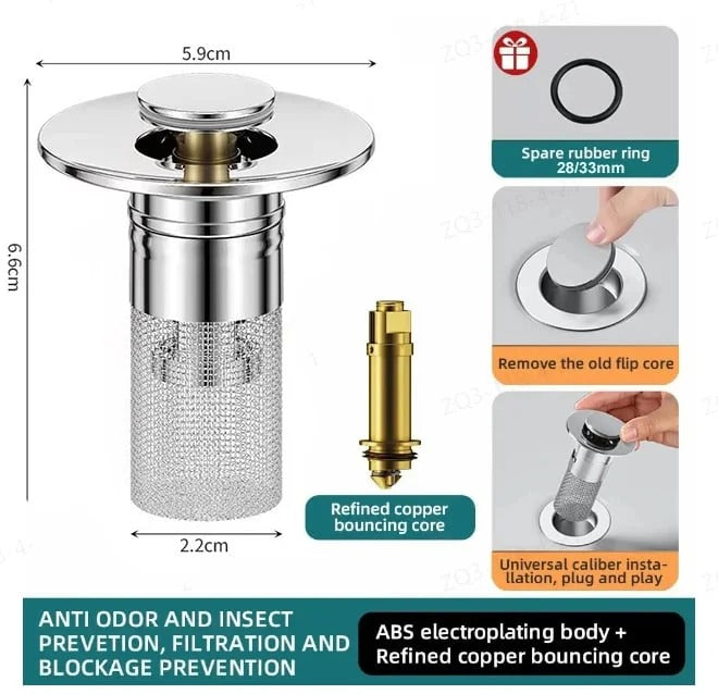 Uexim Pop-Up Drain Filter 