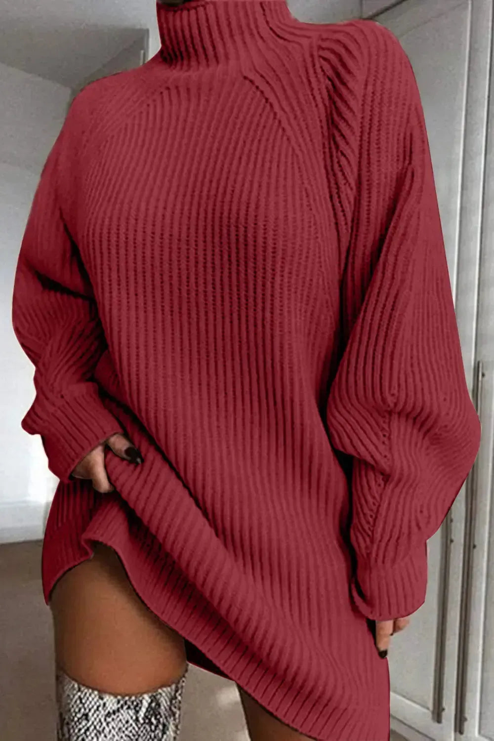 Uexim Cozy Mockneck Dress 