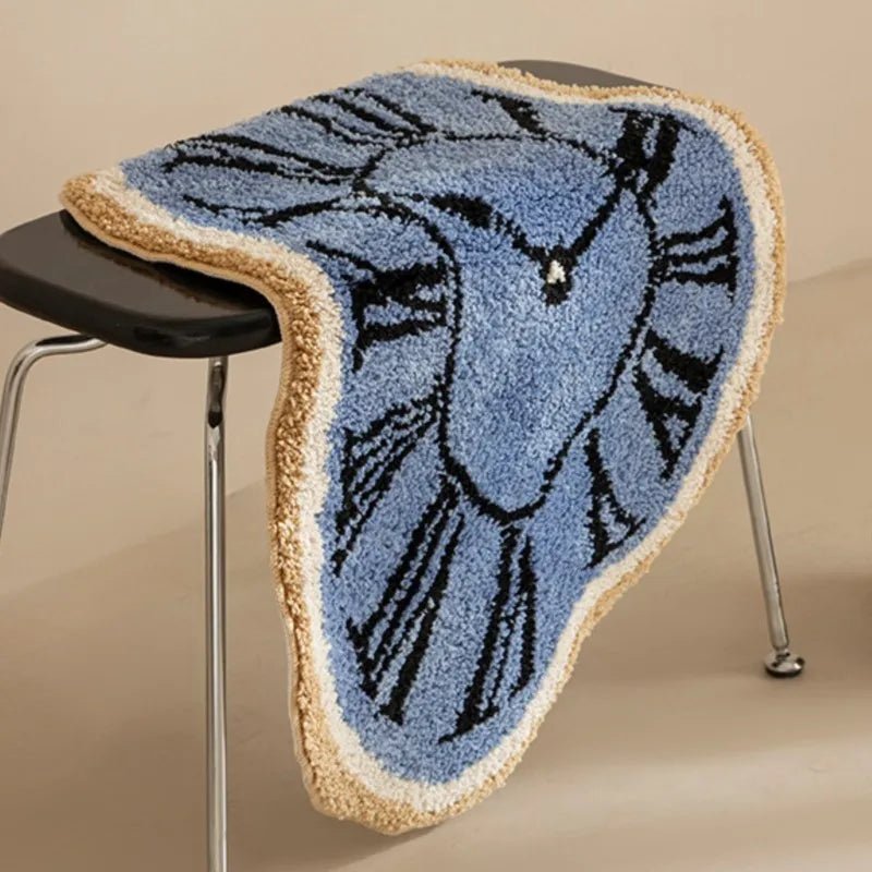 Infinity Clock Bath Mat – Soft Acrylic Mat with Hypnotic Design for Stylish Comfort 