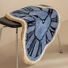 Infinity Clock Bath Mat – Soft Acrylic Mat with Hypnotic Design for Stylish Comfort 