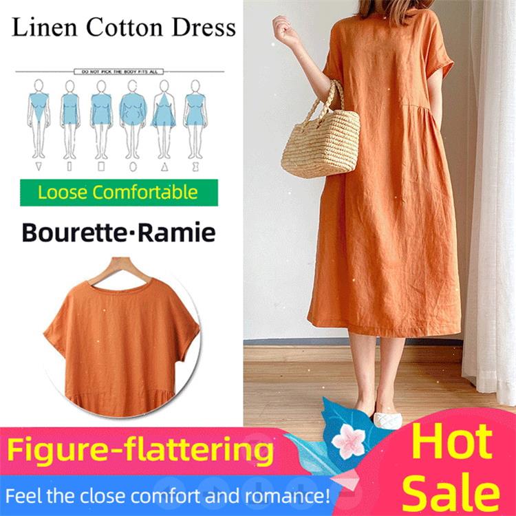 Juniper Linen-Cotton Maxi Dress | Breathable Easy-Care Warm Weather Style 