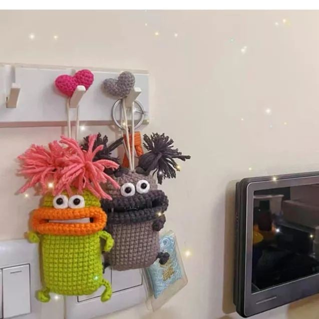 Keepsake Crochet Key Pouch | Yarn Holder for Car Keys & Everyday Keys 