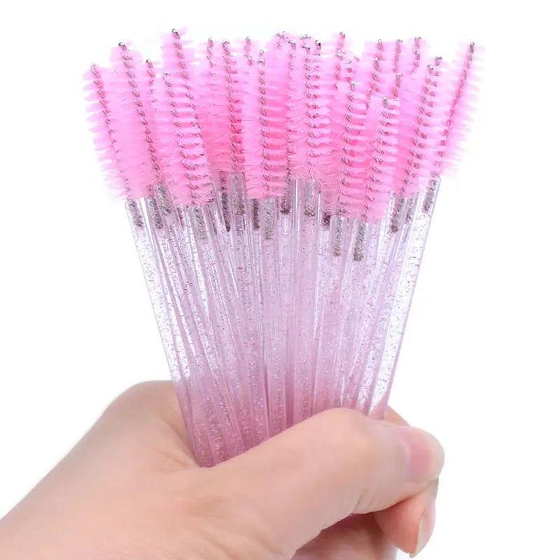 kekelala Crystal Disposable Eyelash & Mascara Wand Brushes, 50-Pack dylinoshop