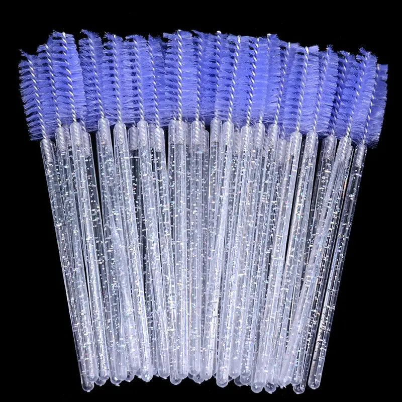 kekelala Crystal Disposable Eyelash & Mascara Wand Brushes, 50-Pack dylinoshop