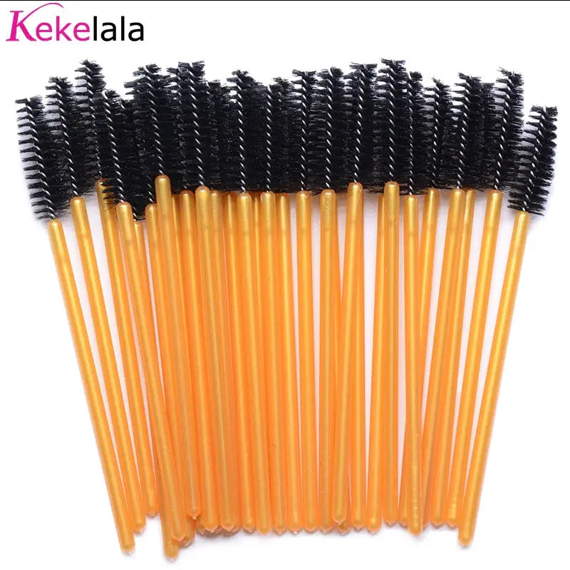 kekelala Crystal Disposable Eyelash & Mascara Wand Brushes, 50-Pack dylinoshop