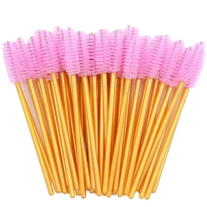 kekelala Crystal Disposable Eyelash & Mascara Wand Brushes, 50-Pack dylinoshop