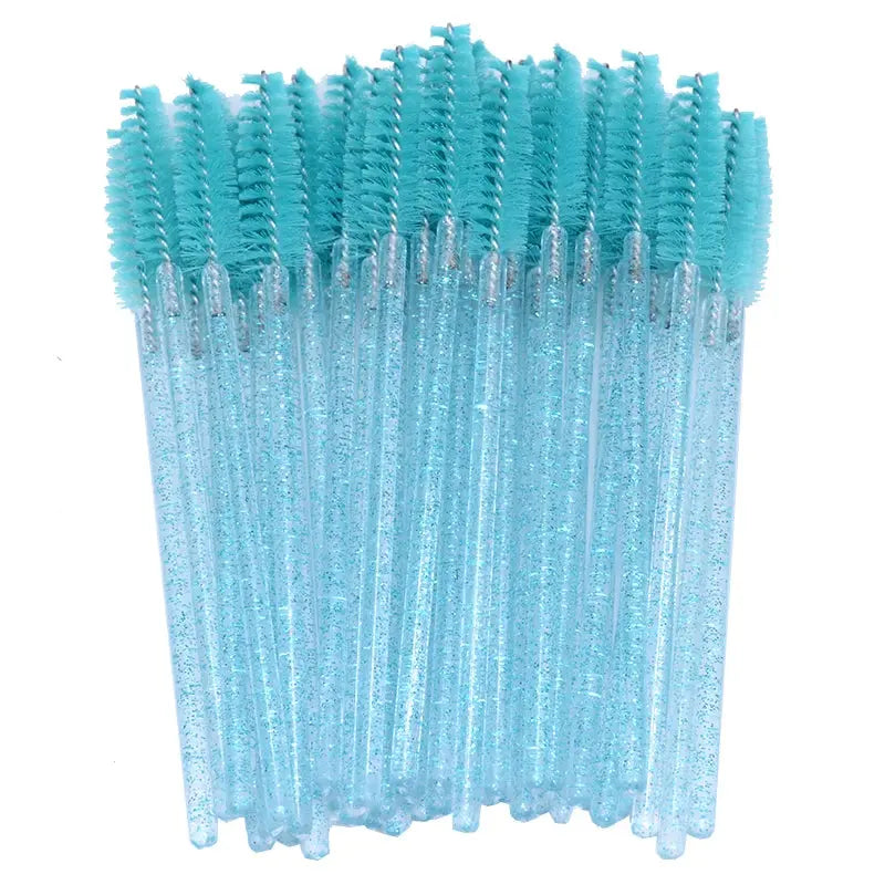 kekelala Crystal Disposable Eyelash & Mascara Wand Brushes, 50-Pack dylinoshop