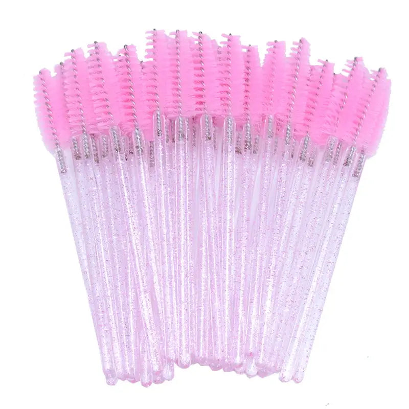 kekelala Crystal Disposable Eyelash & Mascara Wand Brushes, 50-Pack dylinoshop