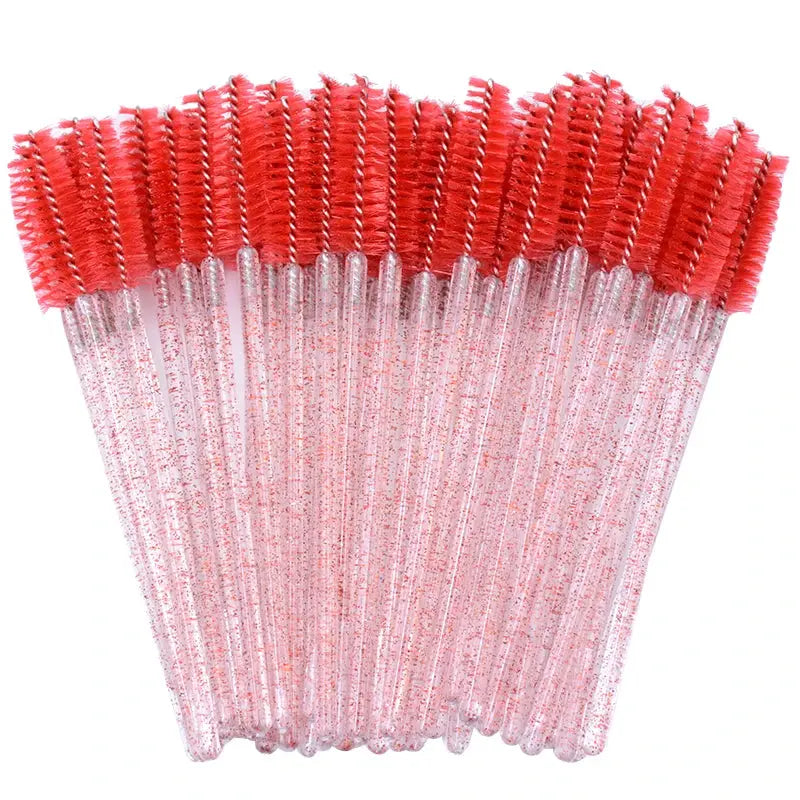 kekelala Crystal Disposable Eyelash & Mascara Wand Brushes, 50-Pack dylinoshop