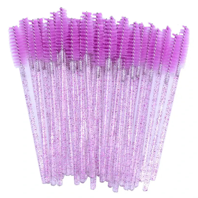 kekelala Crystal Disposable Eyelash & Mascara Wand Brushes, 50-Pack dylinoshop