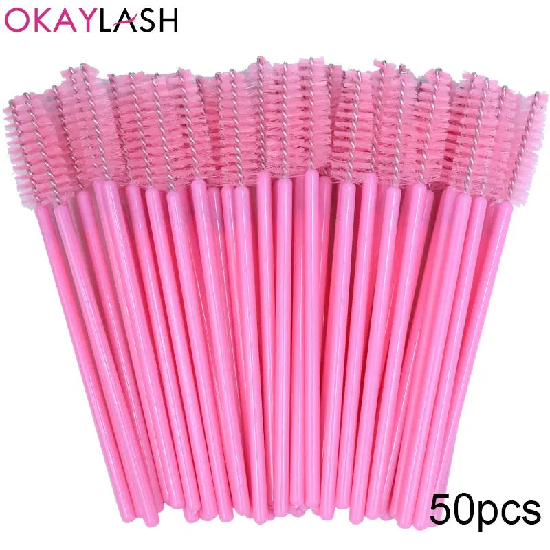 kekelala Crystal Disposable Eyelash & Mascara Wand Brushes, 50-Pack dylinoshop