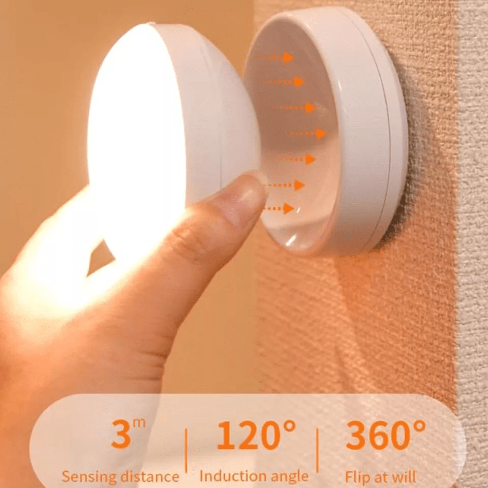 LED Motion Sensor Wall Light – Energy-Efficient Indoor Lighting with Adjustable Direction 