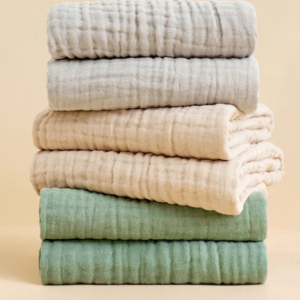 Liora Muslin Cotton Baby Swaddle Blanket – Breathable and Soft for All Stages 