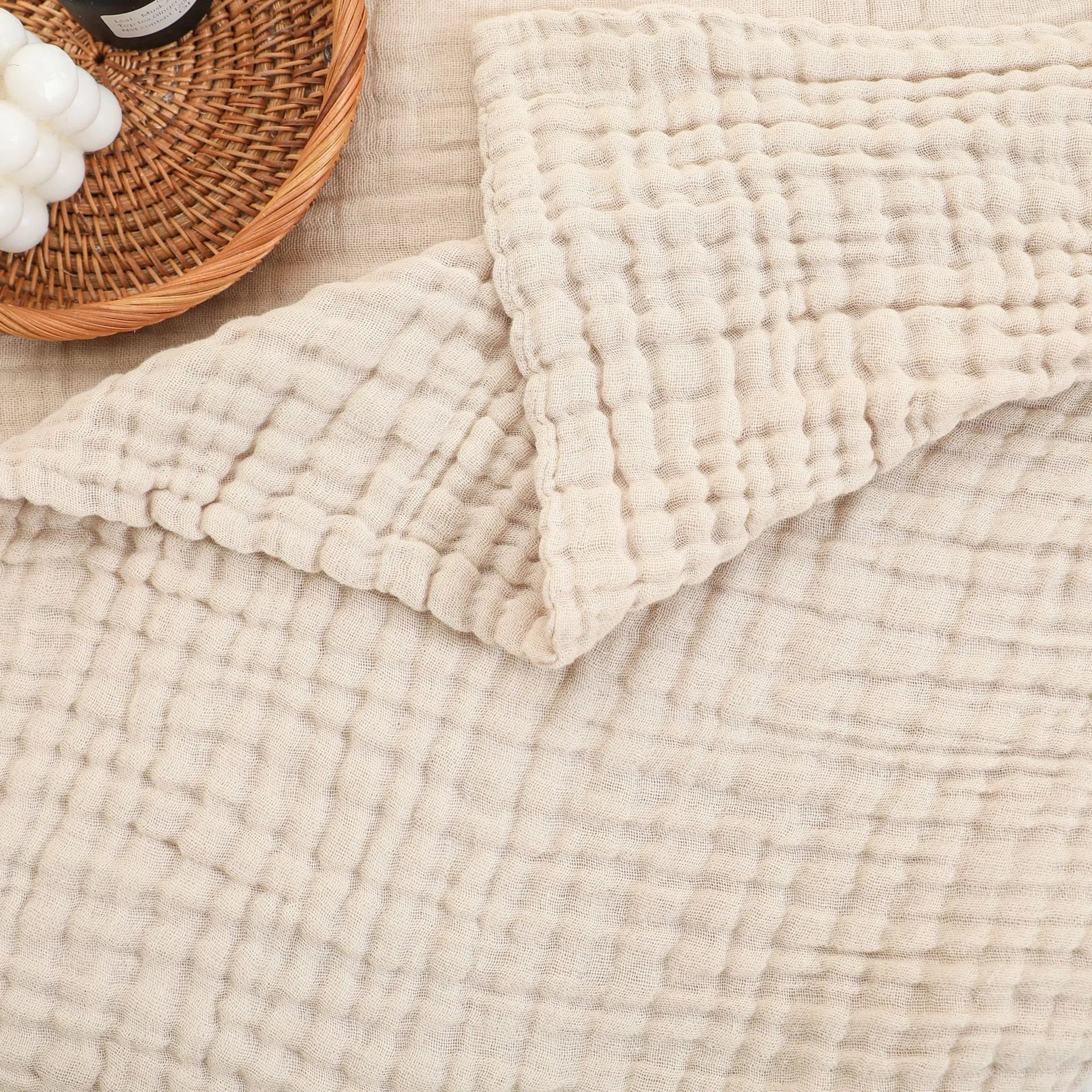 Liora Muslin Cotton Baby Swaddle Blanket – Breathable and Soft for All Stages 