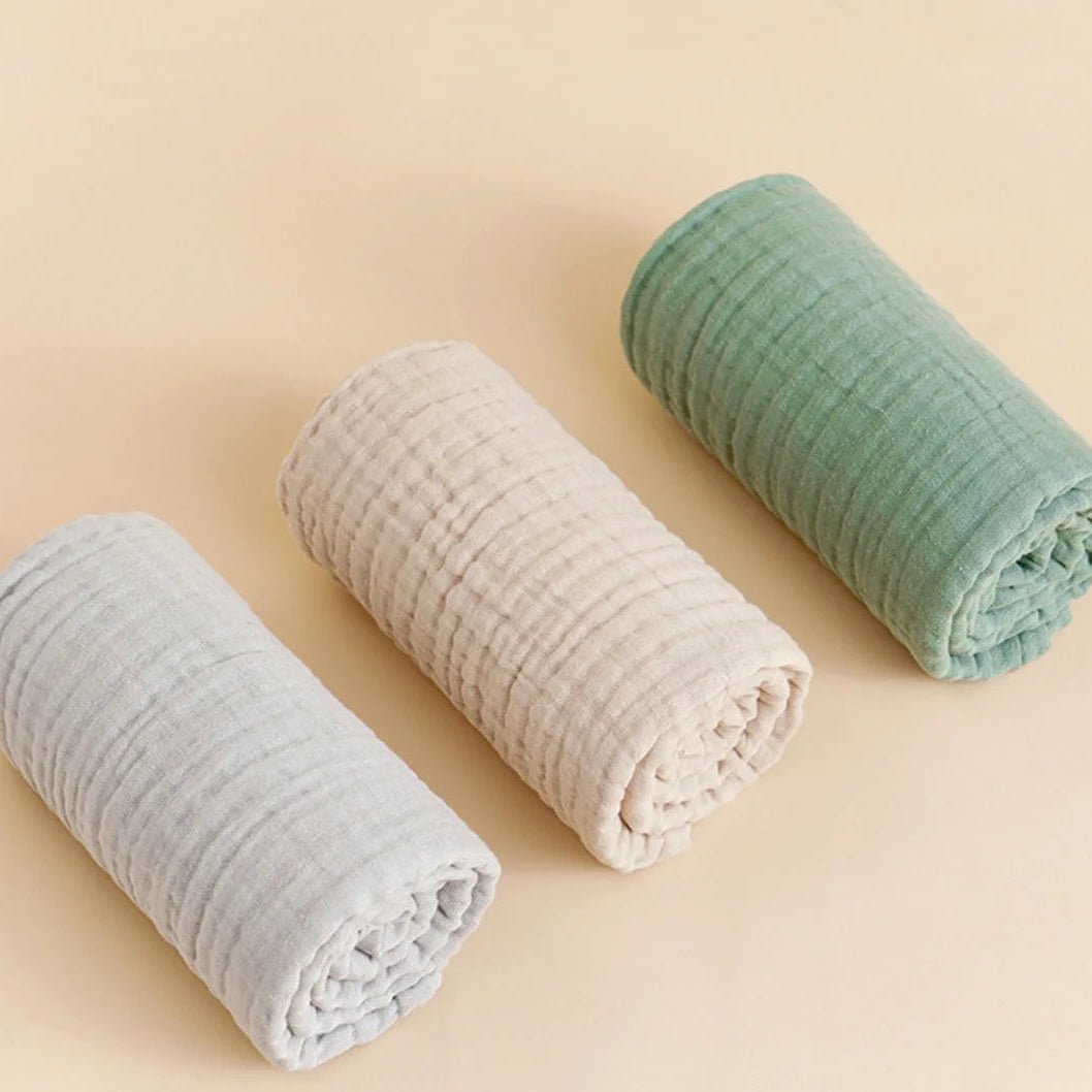 Liora Muslin Cotton Baby Swaddle Blanket – Breathable and Soft for All Stages 