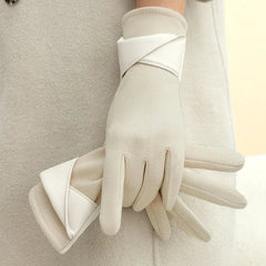 Liora Women's Leather Gloves | Warm Suede Lining, Tailored Fit 