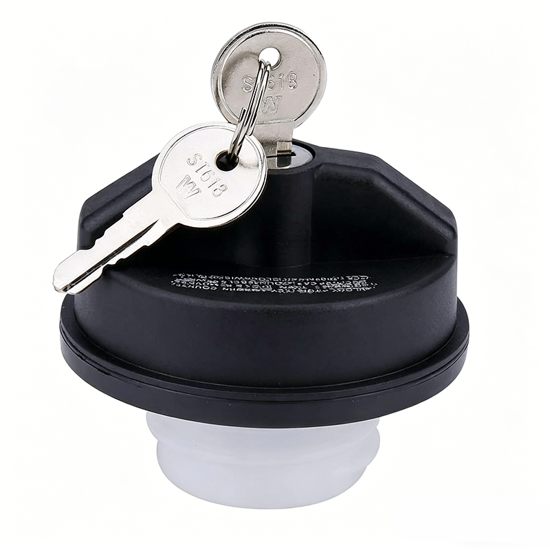 Locking Fuel Tank Cap | Black Keyed Plastic Seal 