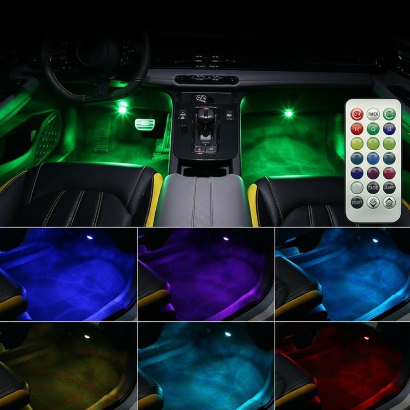 Lucent Drive 13-Color Car Interior LED Lights | Remote-Controlled Wireless Accent Kit 