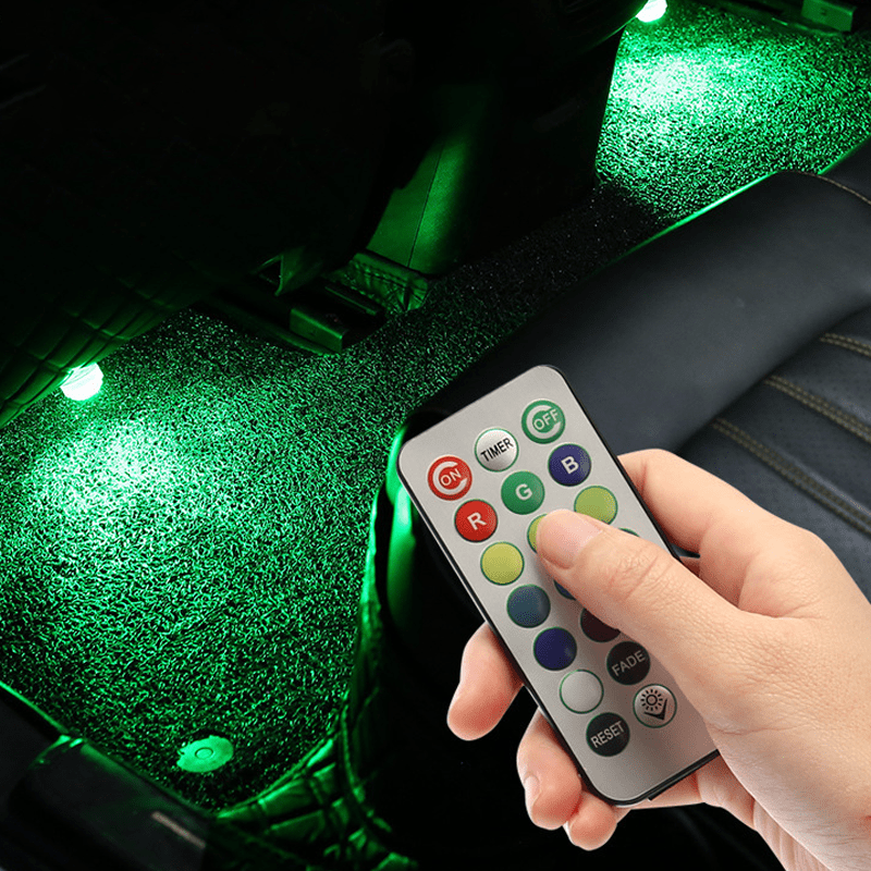 Lucent Drive 13-Color Car Interior LED Lights | Remote-Controlled Wireless Accent Kit 
