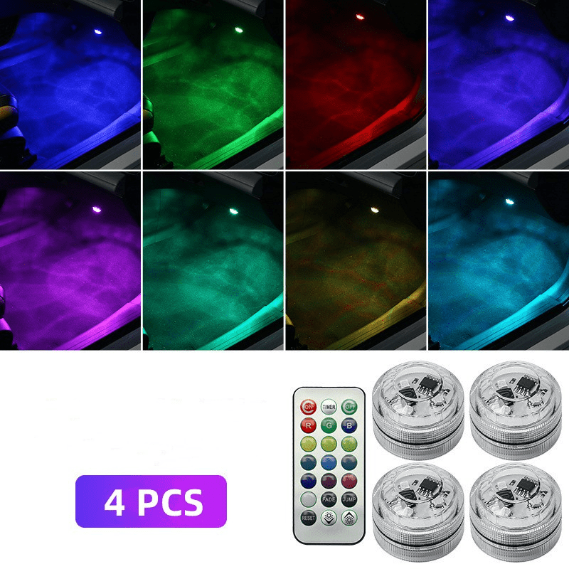 Lucent Drive 13-Color Car Interior LED Lights | Remote-Controlled Wireless Accent Kit 