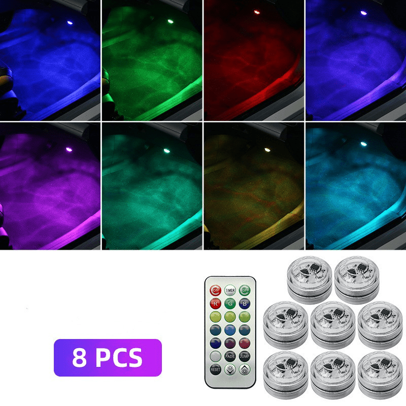 Lucent Drive 13-Color Car Interior LED Lights | Remote-Controlled Wireless Accent Kit 