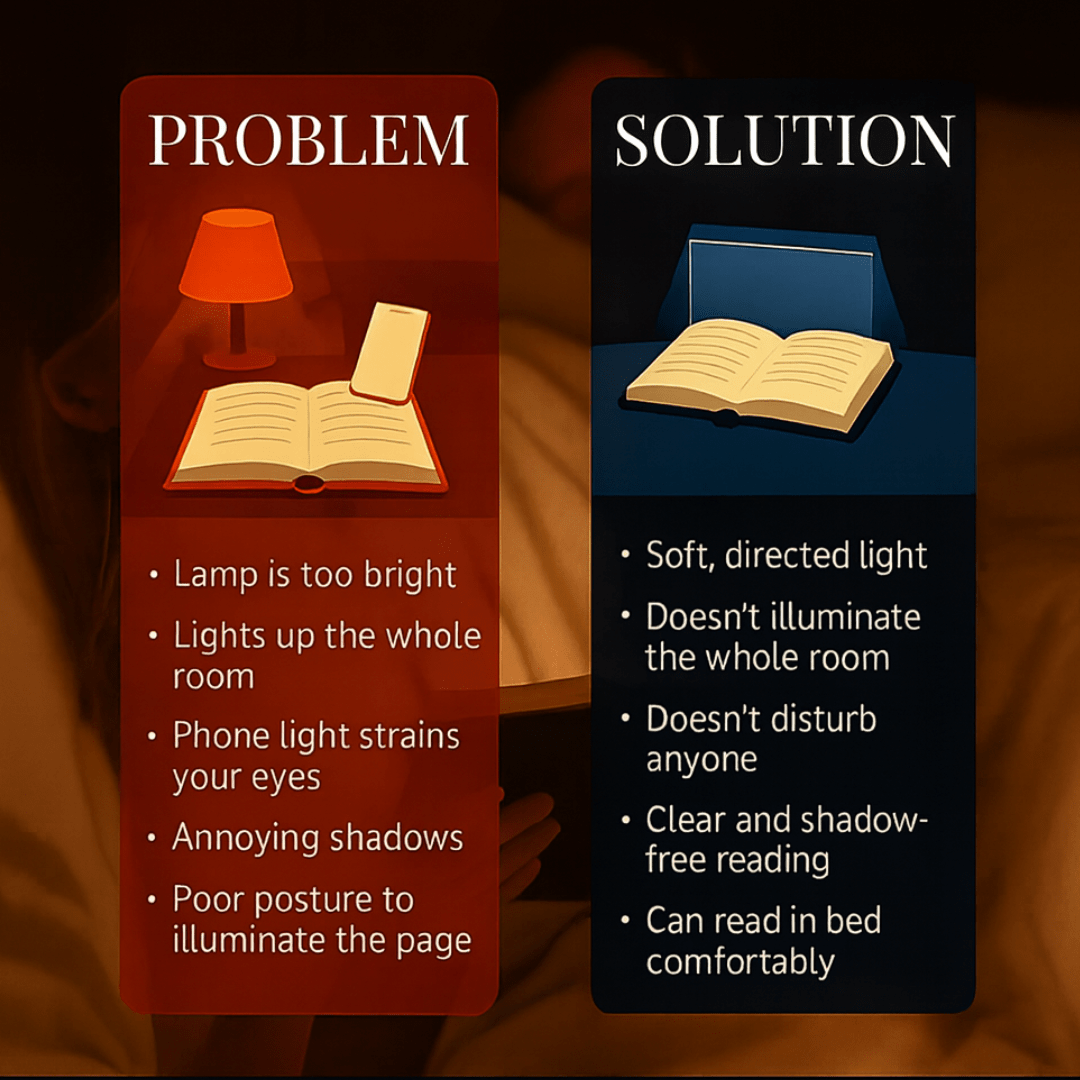 Luma Reading Lamp | Eye-Friendly LED Light for Bed 