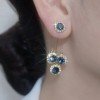 Luna Petal Zirconia Earrings | Hypoallergenic Gold-Plated Sparkle 