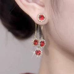 Luna Petal Zirconia Earrings | Hypoallergenic Gold-Plated Sparkle 