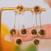 Luna Petal Zirconia Earrings | Hypoallergenic Gold-Plated Sparkle 
